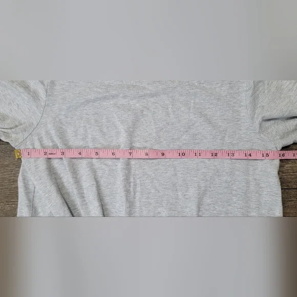 Lilly Pulitzer Maci Twist Front Top Women's S Grey 3/4 Sleeve Pima Cotton Stretc - Picture 10 of 13